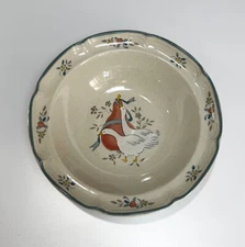 International China Stoneware Serving Bowl 9 Inch Marmalade Geese Fruit Japan