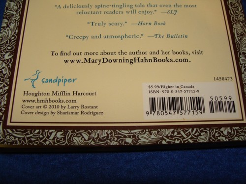 Book Mary Downing Hahn The Ghost of Crutchfield Hall 2010 Sandpiper Used - Picture 12 of 20