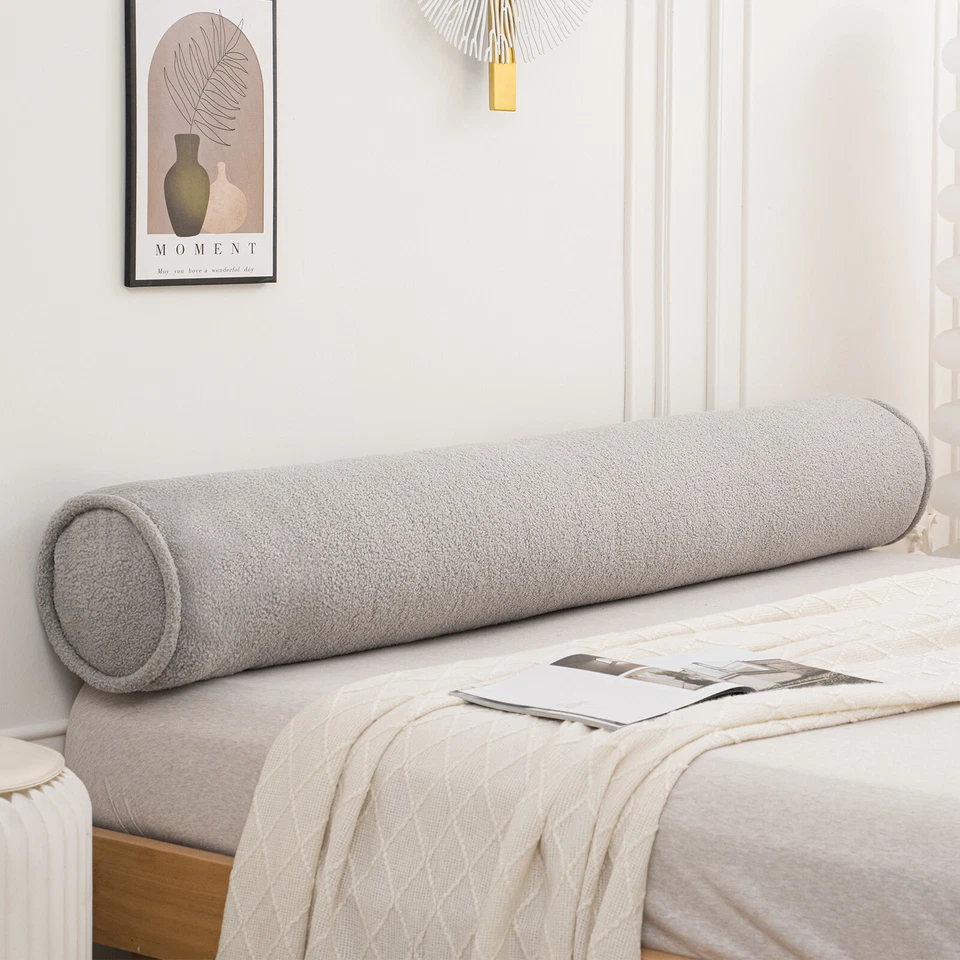 Almohada de vellón de cuerpo completo almohada larga 39" 47" 59" con funda extraíble para dormir lateral F Foto 3 de 4