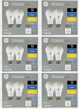  12 bulbs GE classic LED A19 Daylight Bulbs, 15 watt, 1600 Lumen, HD Light,