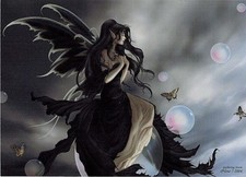 Listing image for Nene Thomas Post Card "Gathering Storm" Fantasy Poster Art Home Decor Bedroom D