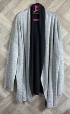 Colebrooke By Windsmoor Grey Open Front Waterfall Cardigan Size XL