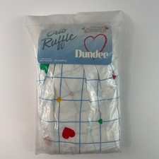 Vintage Disney Babies Dundee Crib Skirt Dust Ruffle Minnie Mickey Nursery New