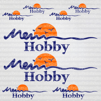 My Hobby decals 8x motorhome stickers for caravan RV camper Mein Hobby foil