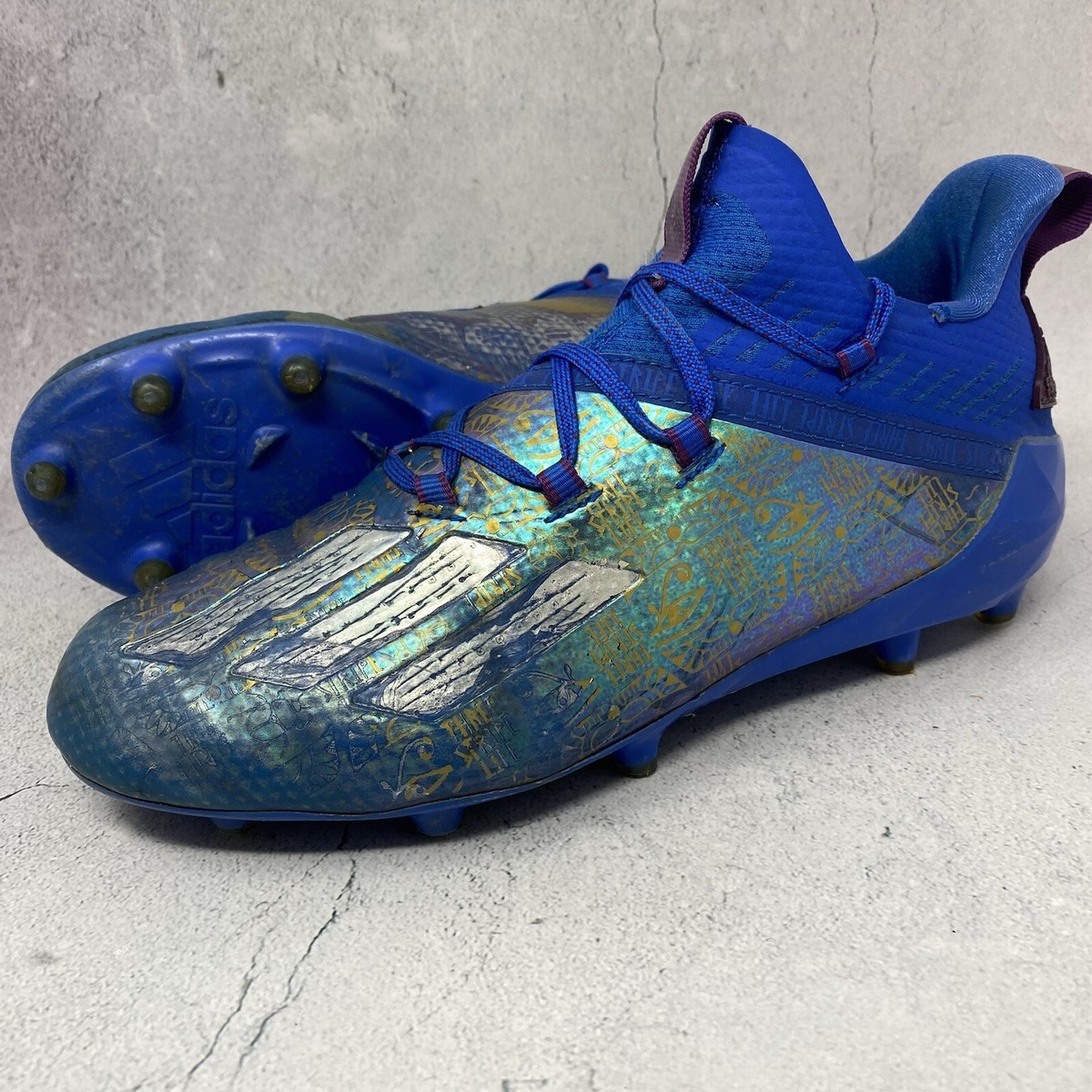 Adidas Adizero Young King Blue Football Cleats Spikes Mens  display picture 3