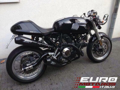 Ducati Paul Smart Sport Classic 1000 Zard Exhaust Full System Black Ceramic  +4HP