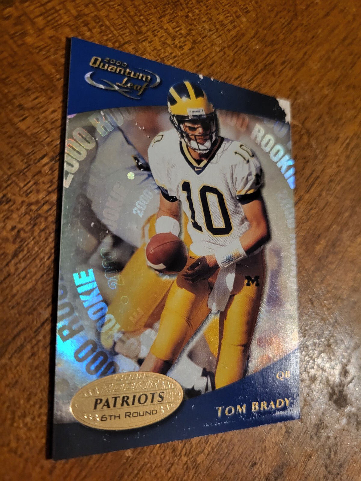 2000 Quantum Leaf TOM BRADY RC #343 New England Patroits "Low Grade" READ - Picture 2 of 9