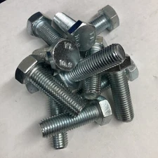 M16-2.0 50mm Hex Cap Screw Bolts Grade 10.9 Zinc (10)