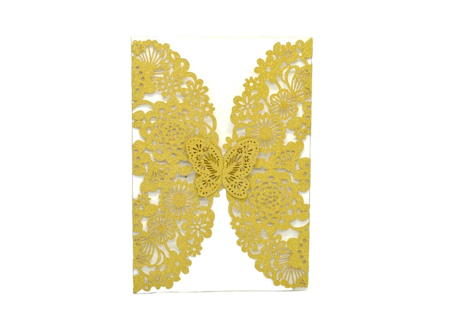 Invitaciones Corte Láser-Invitaciones 3D Mariposa Quinceañera Foto 4 de 4