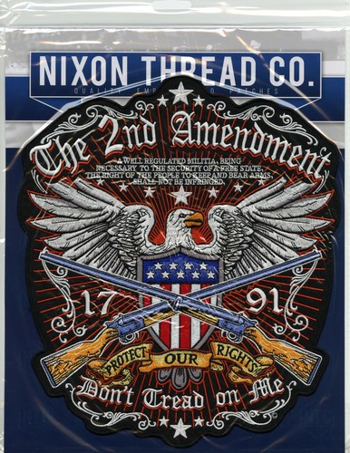 2nd Amendment Eagle Patch 12" | Patriotic Military Veteran |"Don't Tread On Me" - Picture 5 of 5