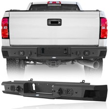 Heavy-duty Rear Bumper For 2011-2019 Chevy Silverado Gmc Sierra 2500hd 3500hd