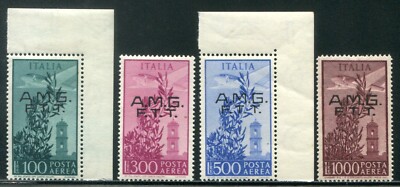 1948 Trieste A Posta Aerea Capitoglio 4 values spl cert. Cilia 
