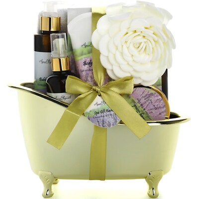 Spa Gift Basket For Women (Aqua Elegante) - Lavender & Tea Tree Oil