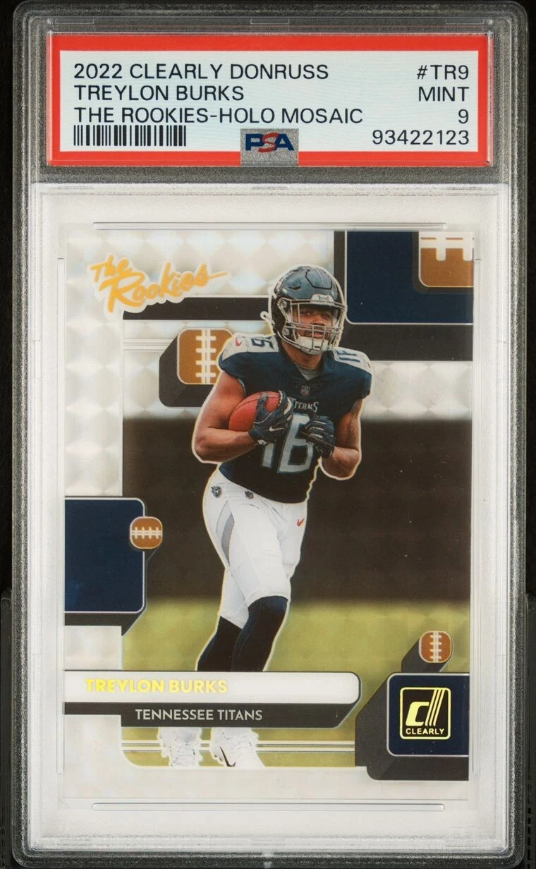 Treylon Burks Panini Clearly Donruss the Rookies #TR9 Holo Mosaic
