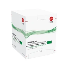 WMP PREMIUM DENTRIFICE TREATED DISPOSABLE FOAM ORAL SWABS DENTIPS BOX OF 250 
