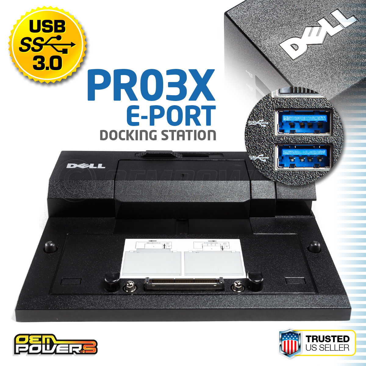 DELL Docking Station E6400 E6420 E6430 E7450 E7470 E-Port Replicator USB