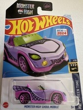 2024 Hot Wheels HW SCREEN TIME 1/10 Monster High Ghoul Mobile 3/250