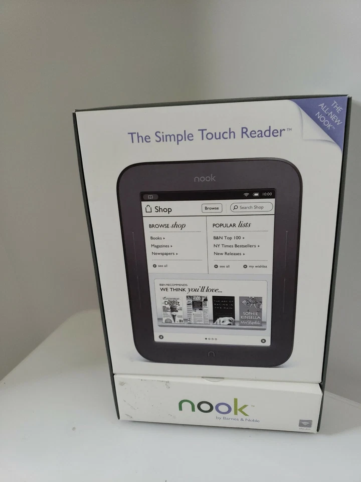 Электронная книга Barnes & Noble Nook Simple Touch — черная - Изображение 2 из 4