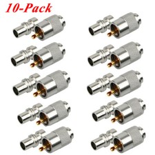 10-Pack PL259 Solder Connector Plug with Reducer for RG8X Coaxial Coax Cable USA
