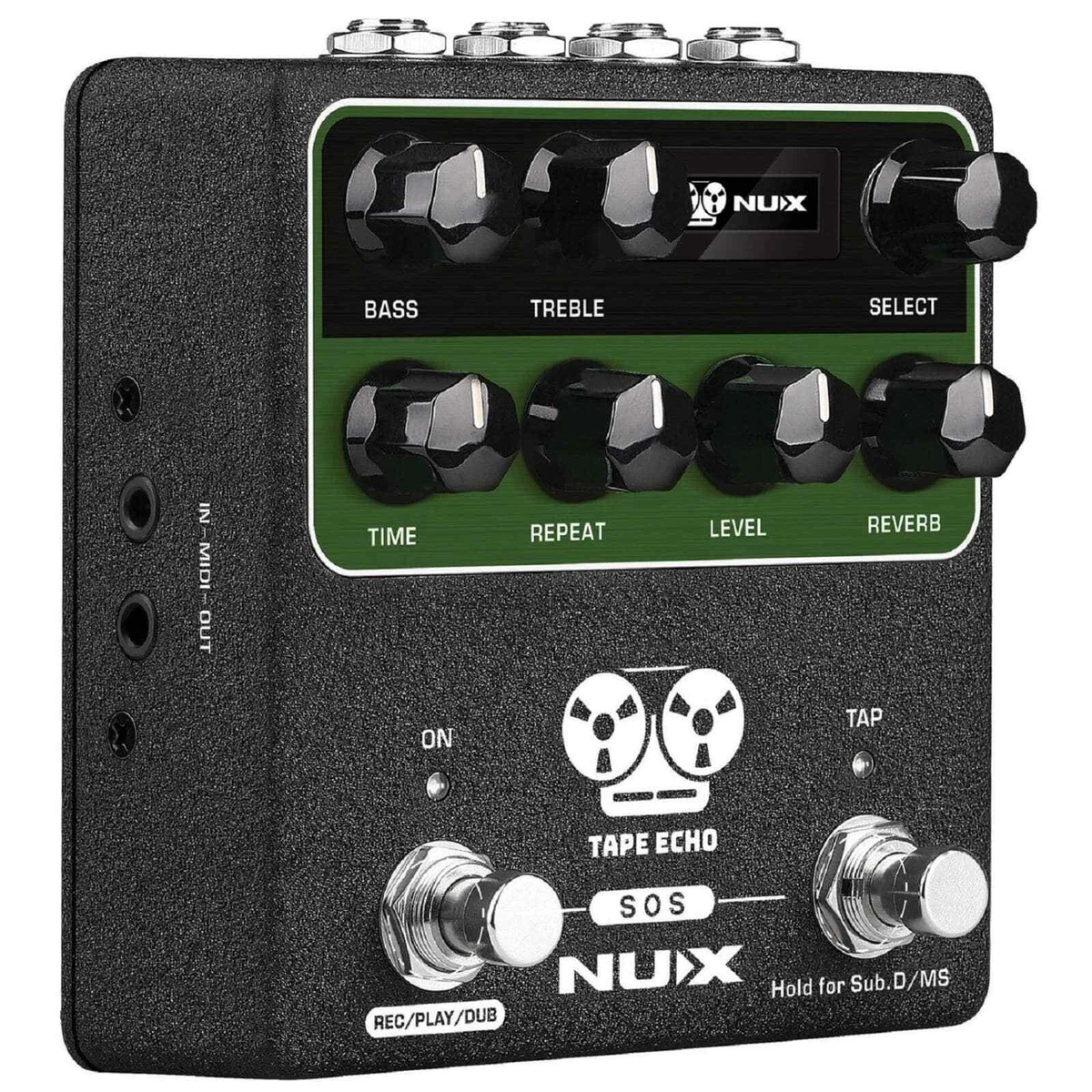 NUX NDD-7 Tape Echo Pedal Vintage Retro Simulation Spring Reverb Compact Looper