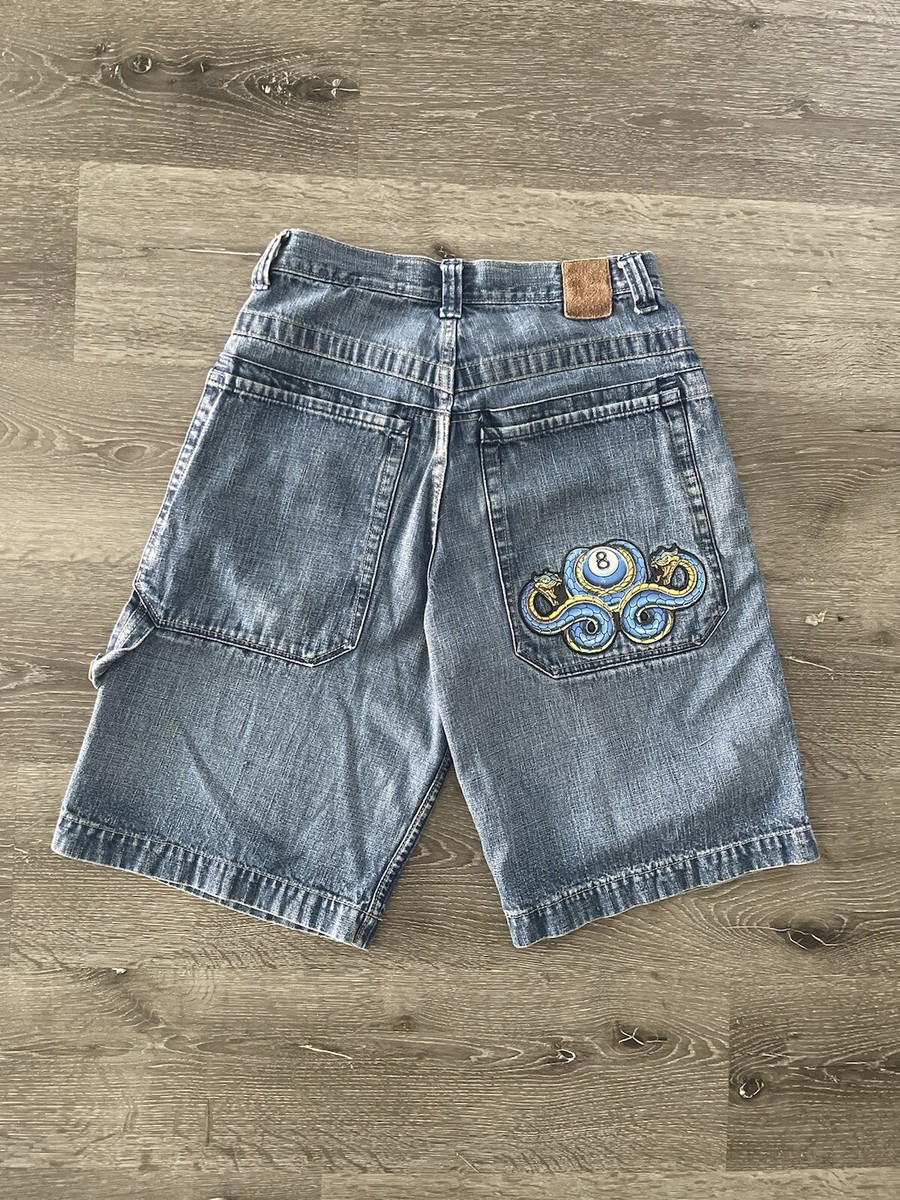 Vintage Y2K Jnco Jeans Snake 8 Ball Design Baggy Wide Leg