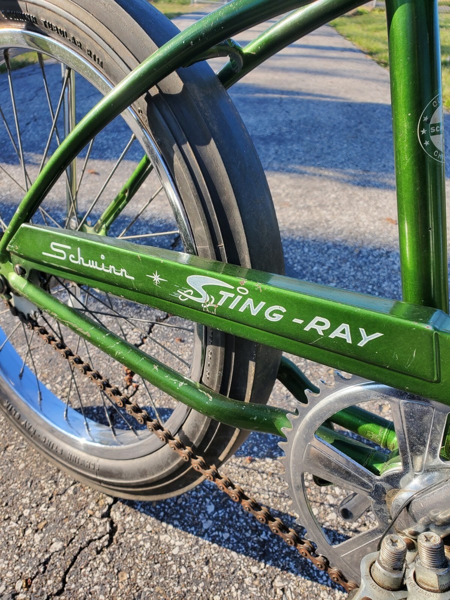 1971 Schwinn Sting-Ray Survivor campus green s2 s7 westwind Slik