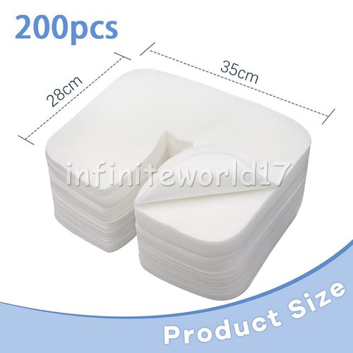 200 pcs Master Massage Disposable Beauty Physical Tattoo Face Pillow Cover New - Picture 4 of 8