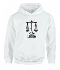 Libra Astrology Horoscope unisex 100% Cotton Custom Hoodie Sweater S,M,L,XL,XXL