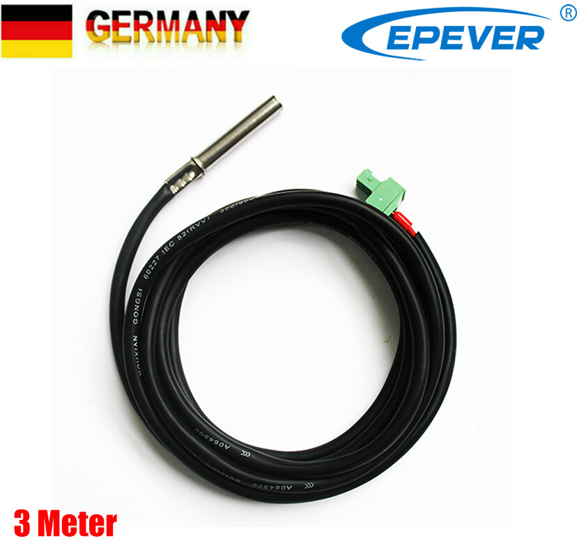 Temperaturfühler, Kabel von 1 Meter und Stecker, NTC, 10 kOhm, ±1