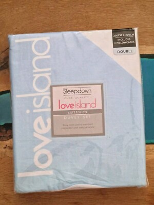 Love Island Mein Typ auf Papier Doppel Bettbezug und zwei Kissenbezüge