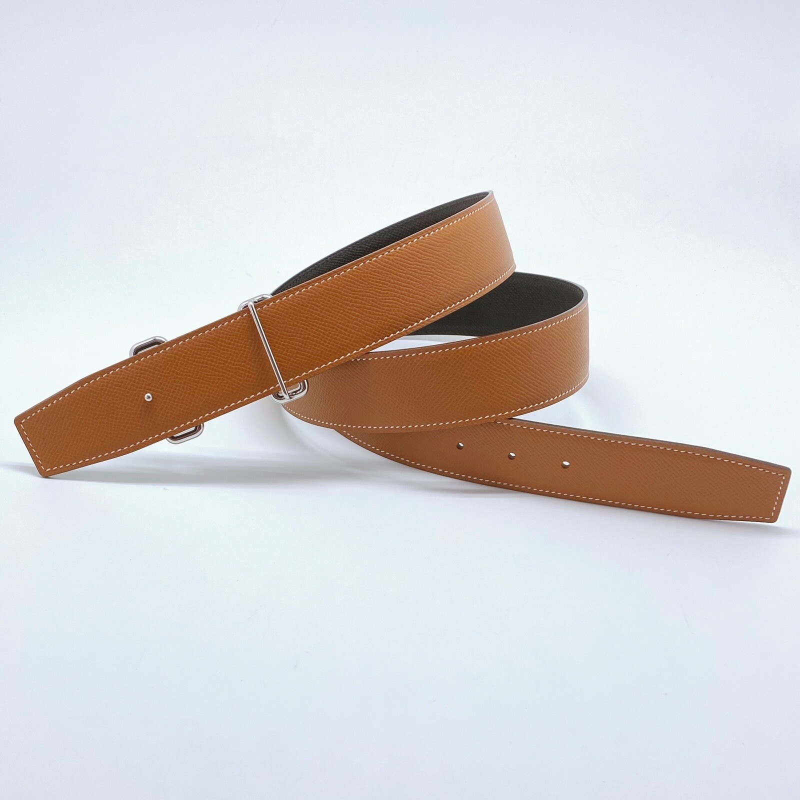 Handmade 38mm Reversible leather Belt Size 90,95,100,105 Free economy ...