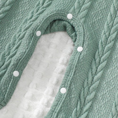 Newborn 0-3 Months Baby Girl Clothes Fall Long Sleeve Romper Infant Green - Picture 6 of 8