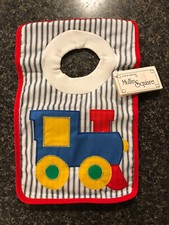 Vintage Mullin Square 80s 90s Choo Choo Train Baby Bib