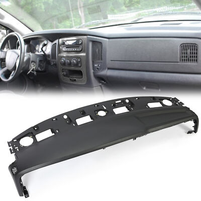 CHEDA Upper Dashboard Panel For Dodge Ram 1500/2500/3500 2002-2005 - Black Plastic Replacement | Dash Cover Cap