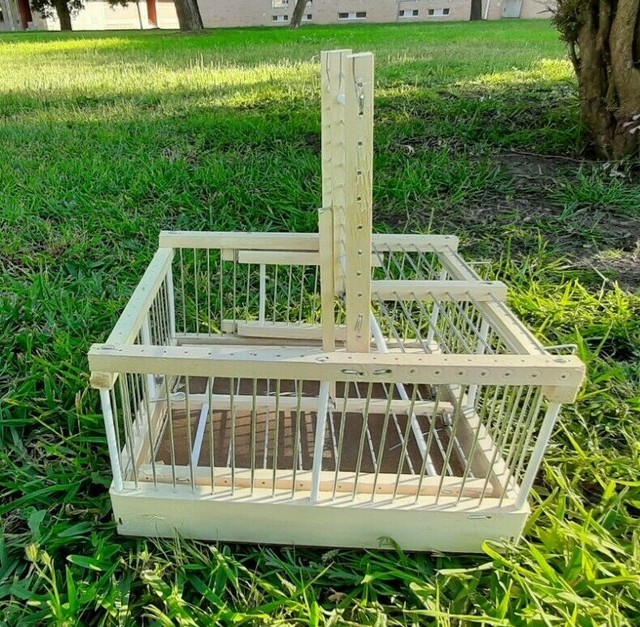 Steel textile Pigeon Training/Transport Basket folding/Collapsing cages box eBay
