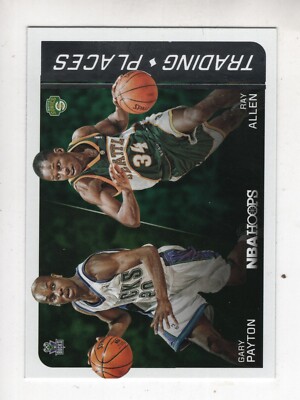 GARY PAYTON/RAY ALLEN  2014-15 HOOPS TRADING PLACES #5