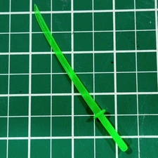 Custom Resin Green construct Katana for 6in. figure 1:12 green lanterns