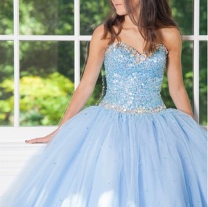light blue sweet sixteen dresses