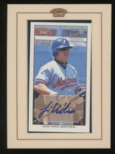 2003 Topps T206 Series 3 Mini Framed Auto Jose Vidro Montreal Expos Auto
