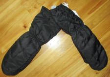 Stylus O/S Black Poly Shell 13" Long Slim Fit Faux Fur Lining Mittens NWT Nice