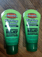 OKeeffes Working Hands No Scent Hand Repair Cream 2 Oz Each Lot of 2