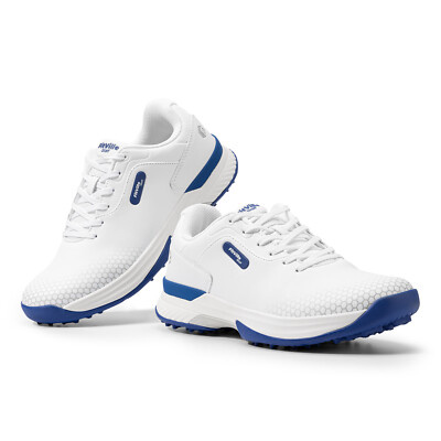 FitVille Men's Extra Wide Golf Shoes Spiked Water-Resistant Outdoor 8-14