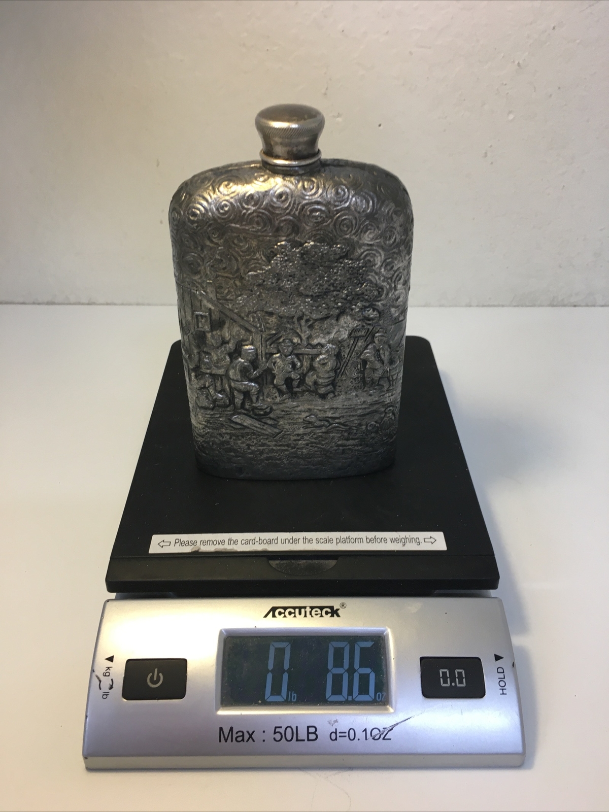Pictorial "Dutch Silver" Flask, Farmhouse Scene, 8.6 Ounces | eBay