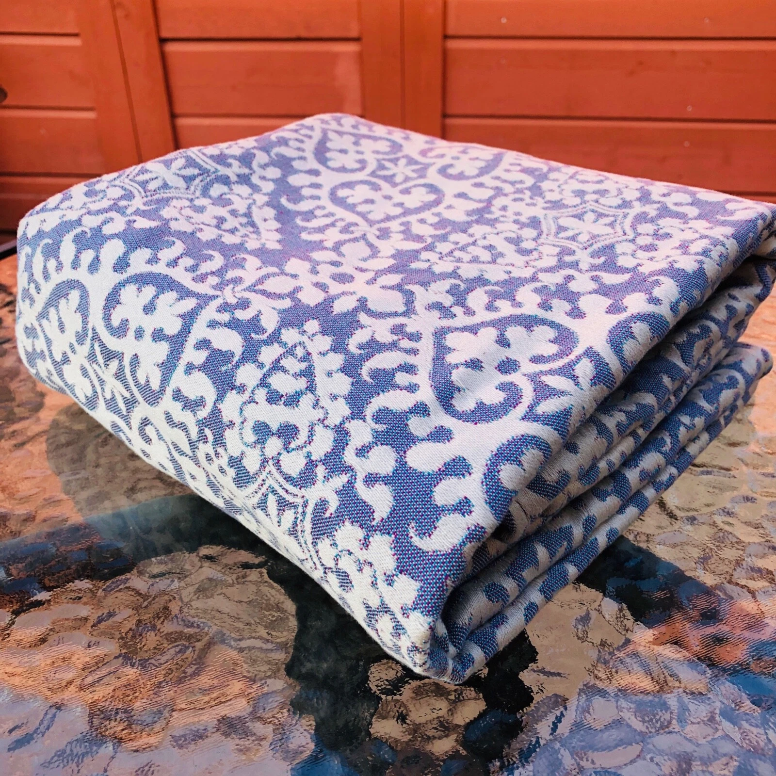 Pavo Textiles Frost Wisteria size 3 woven wrap baby carrier EUC Made USA sling
Opens in a new window