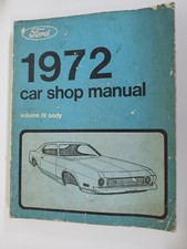 Ford 1972 Car Repair Shop Manual Volume IV 4 Body