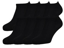 12 Paar Herren Sneaker Socken 90% Baumwolle mit Elasthan schwarz 43/46