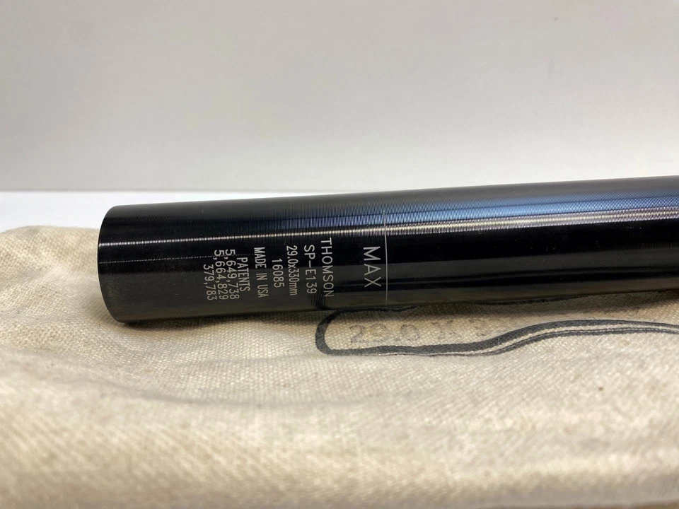 Nuevo tija de sillín de bicicleta Thomson ELITE 330mm 29.0mm negra Foto 3 de 4