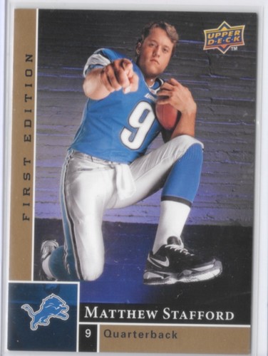 Matthew Stafford #180 2009 Upper Deck First Edition card