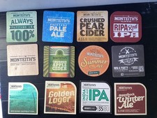 12 posavasos diferentes Monteith. Brewery, Greymouth, Nueva Zelanda cerveza/sidra A