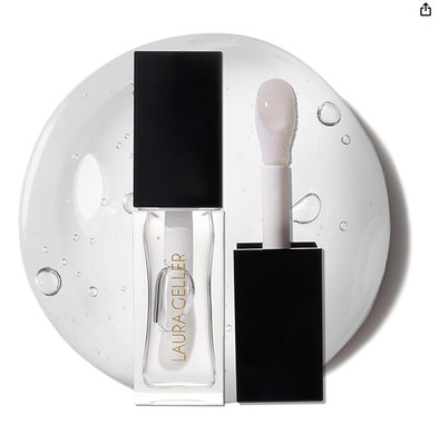 LAURA GELLER NEW YORK Fine Shine Glossy Lip Oil, Glass Half Full - Hydrating Squ